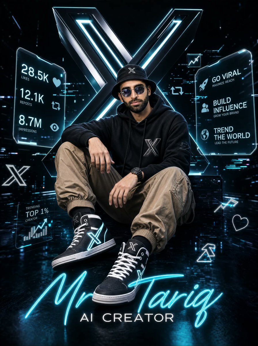 Futuristic AI Creator Poster - AI image template preview