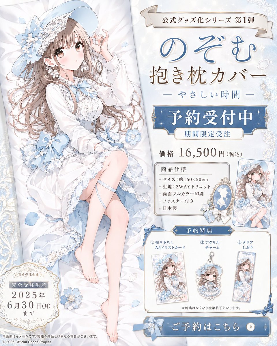 Anime Dakimakura Preorder Poster - AI image template preview