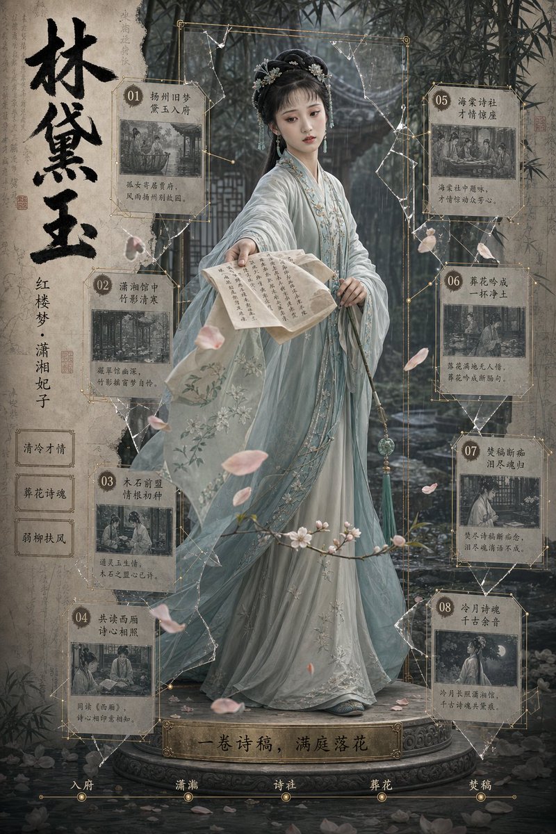 Lin Daiyu Period Drama Poster - AI image template preview