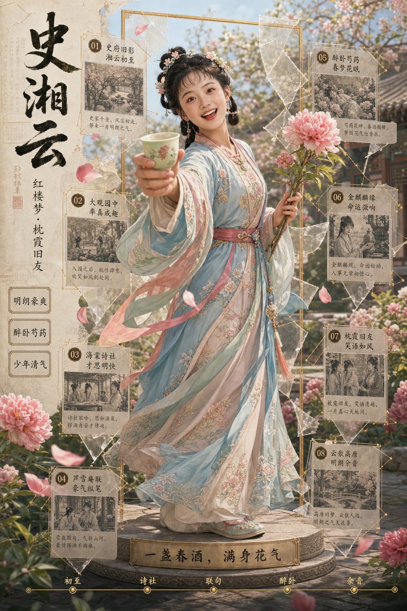 Shi Xiangyun Hanfu Story Poster - AI image template preview