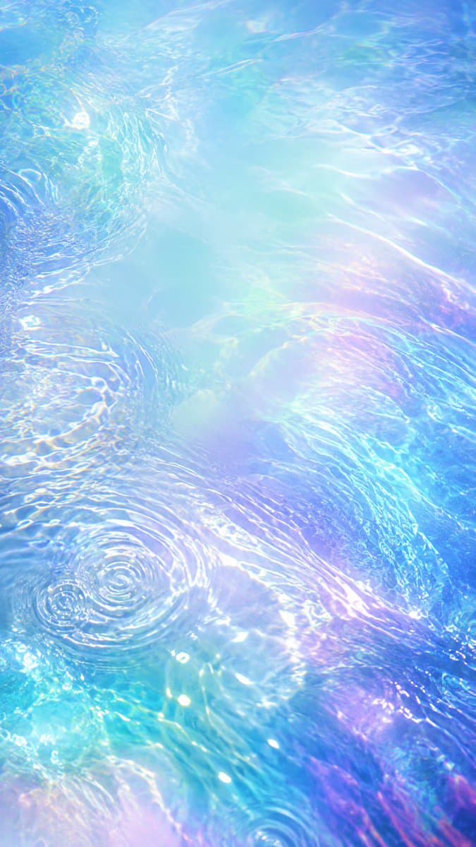 Iridescent Water Phone Wallpaper - AI image template preview