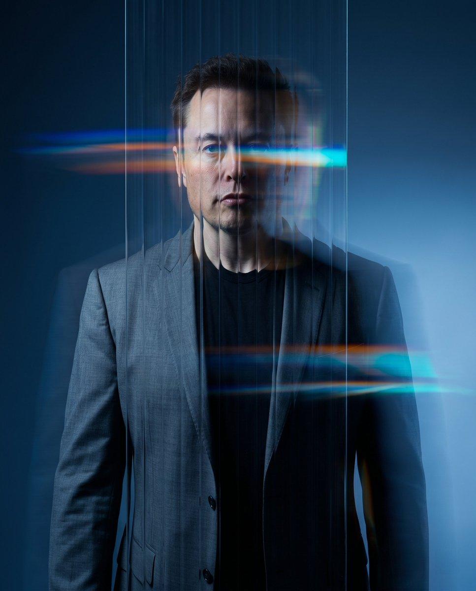Refractive Glass Concept Portrait - AI image template preview