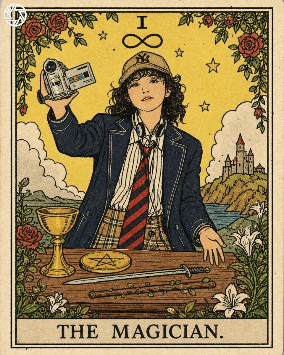 Rider-Waite Style Tarot Card - AI image template preview
