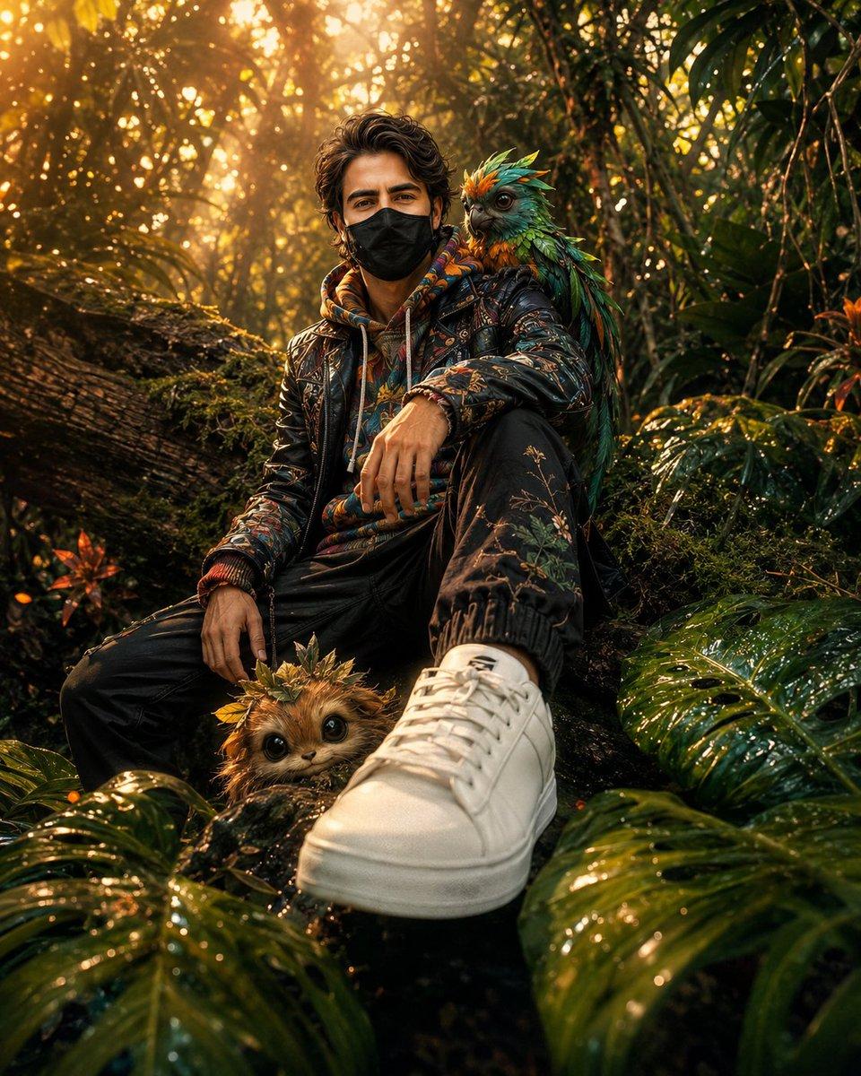 Hyper-Realistic Fantasy Jungle Adventure - AI image template preview