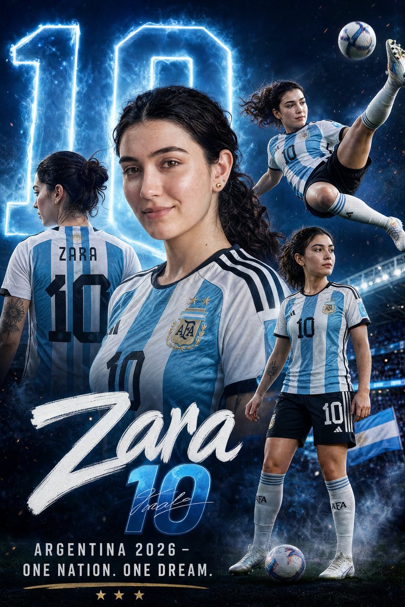 Cinematic Football Star Poster - AI image template preview