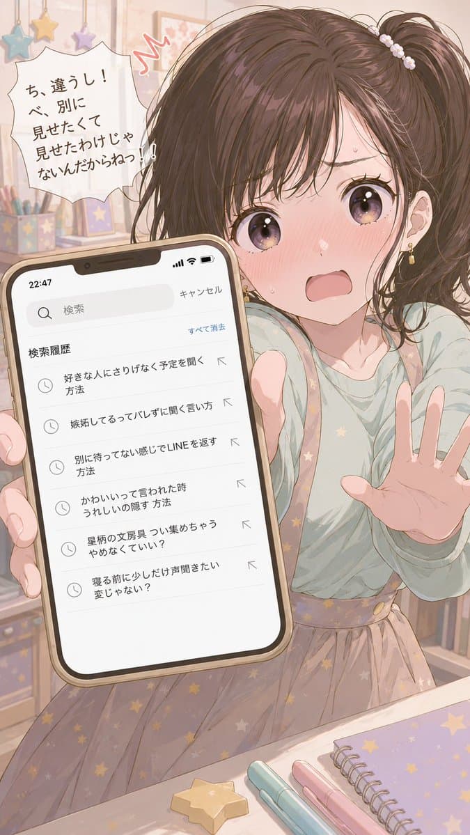 Character Search History UI - AI image template preview