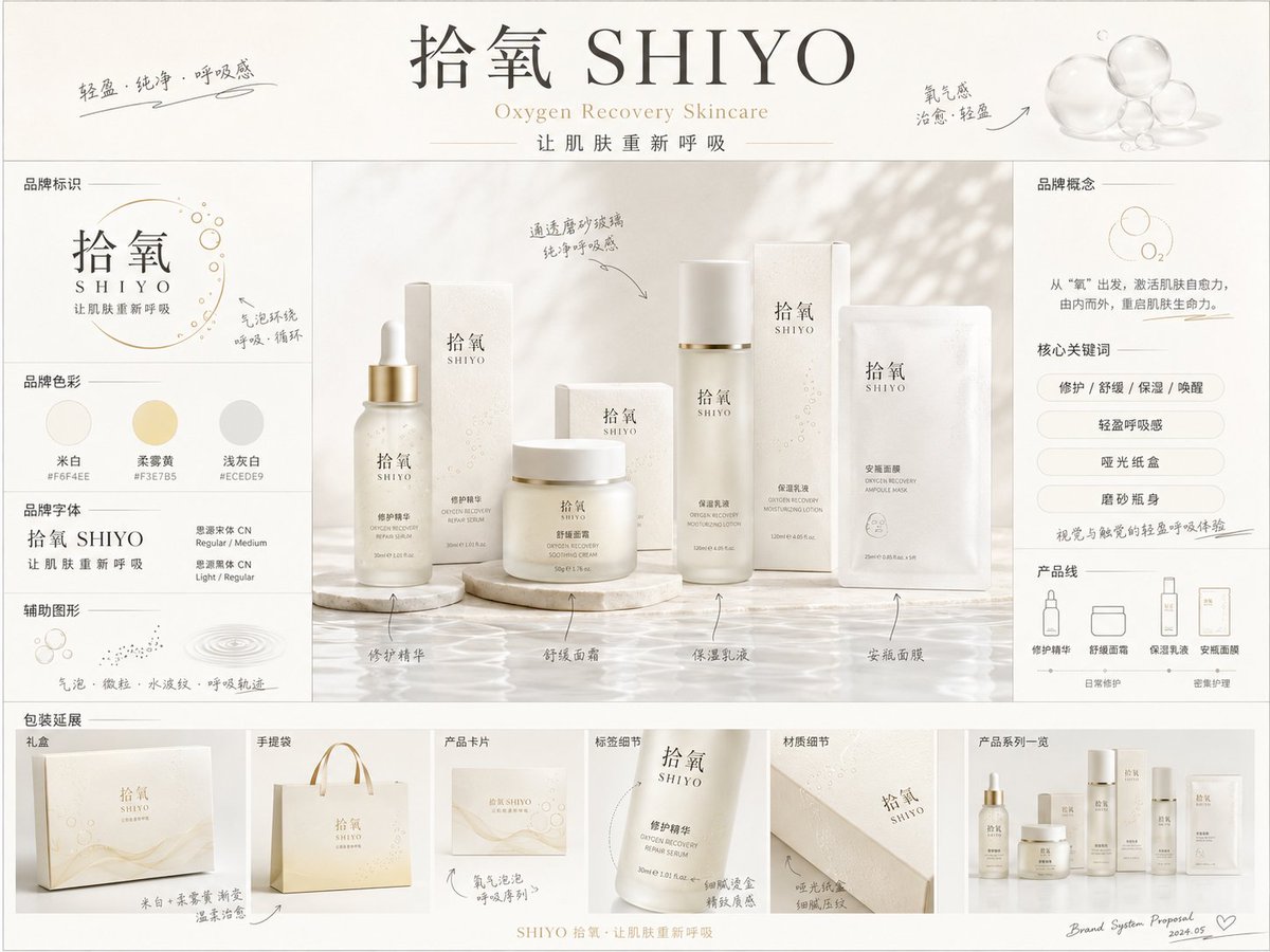 《品牌概念提案板》提示词：

请生成一张【画幅比例】的高完成度「品牌全案概念提案板 / Brand  - AI image template preview