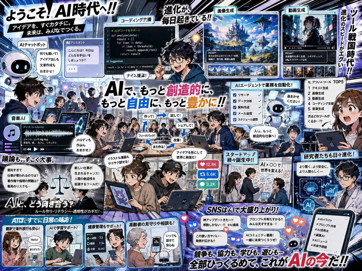 Dense Anime AI Era Poster preview