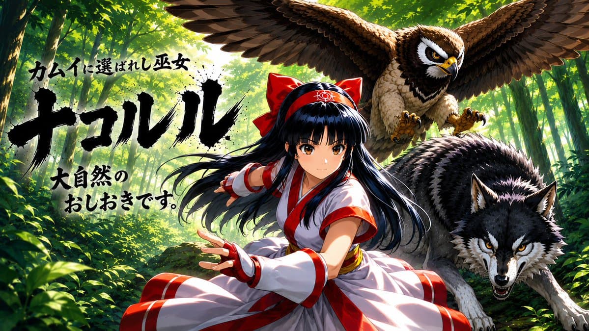 Nakoruru Forest Anime Poster - AI image template preview