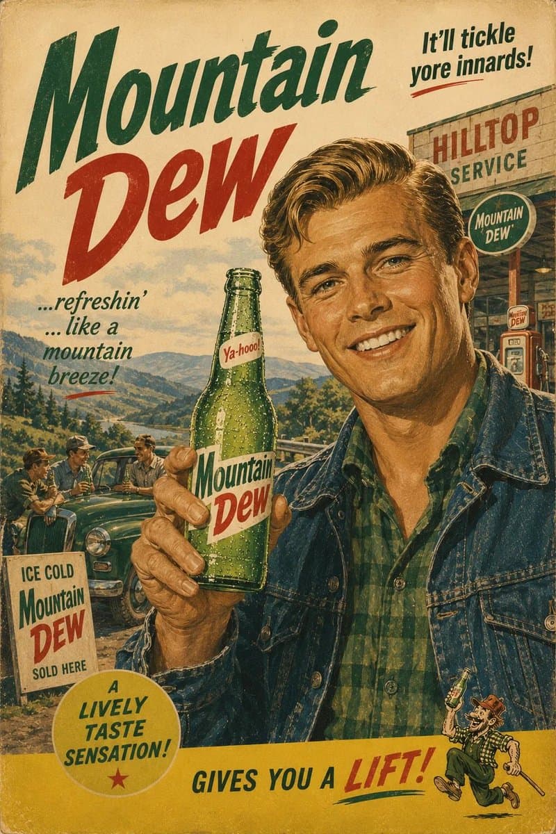 1960s Retro Advertising Poster - AI image template preview