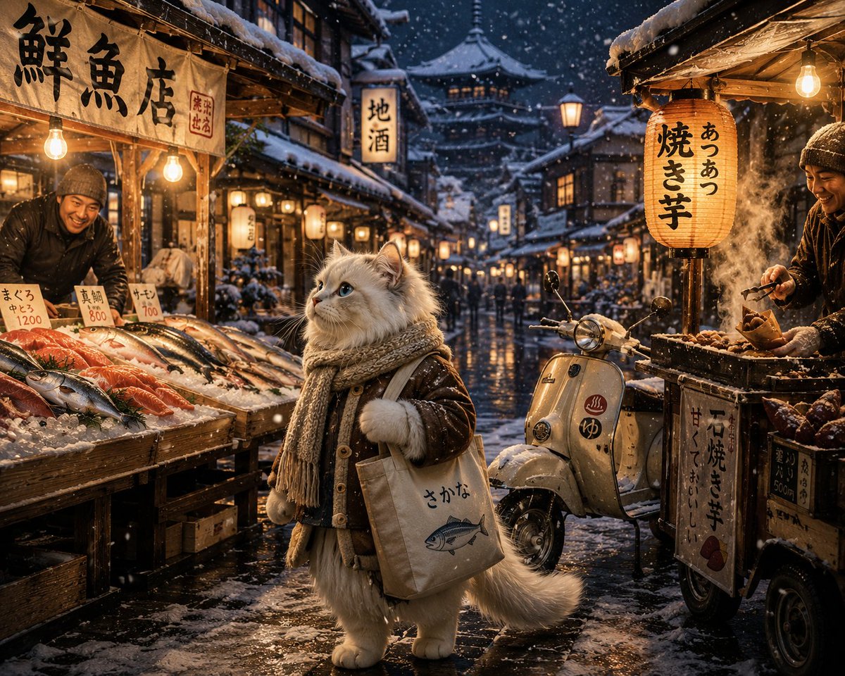 Winter Anime Realism Sequence - AI image template preview