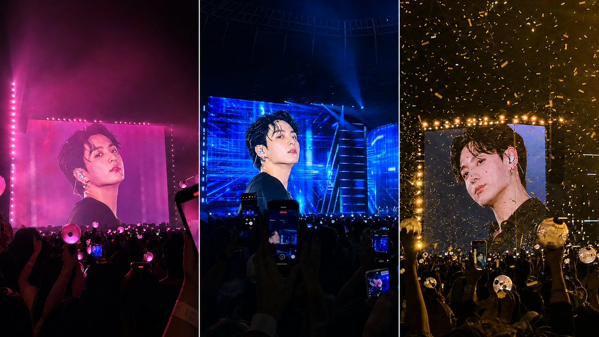 K-Pop Jumbotron Concert Collage - AI image template preview
