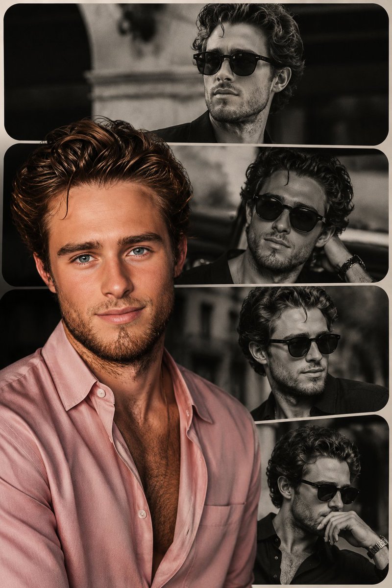 High-End Fashion Collage Poster - AI image template preview