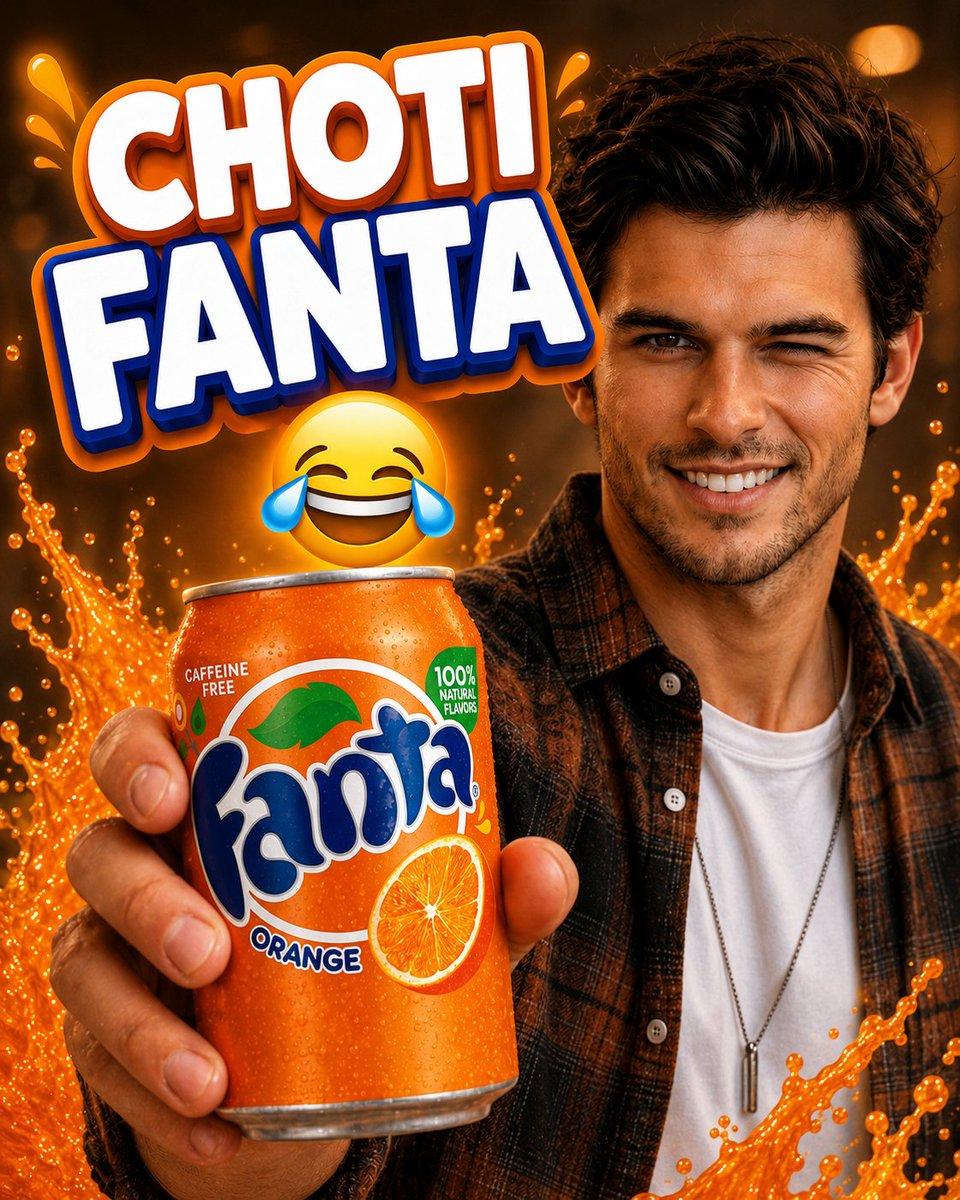 Fanta Orange Beverage Ad - AI image template preview