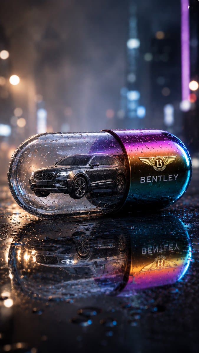 Bentley Capsule Luxury Ad - AI image template preview