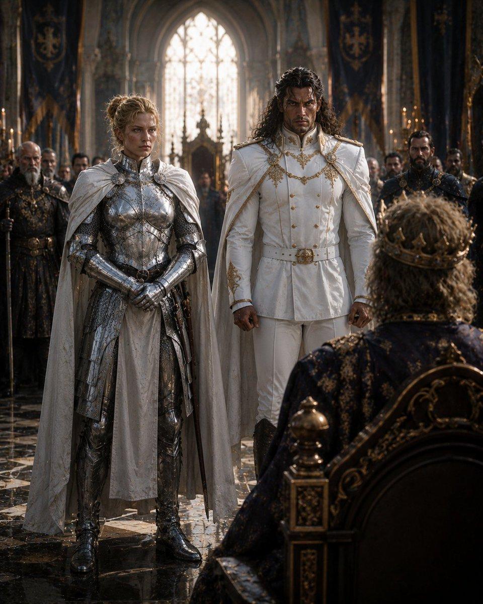 Audience with the King - AI image template preview