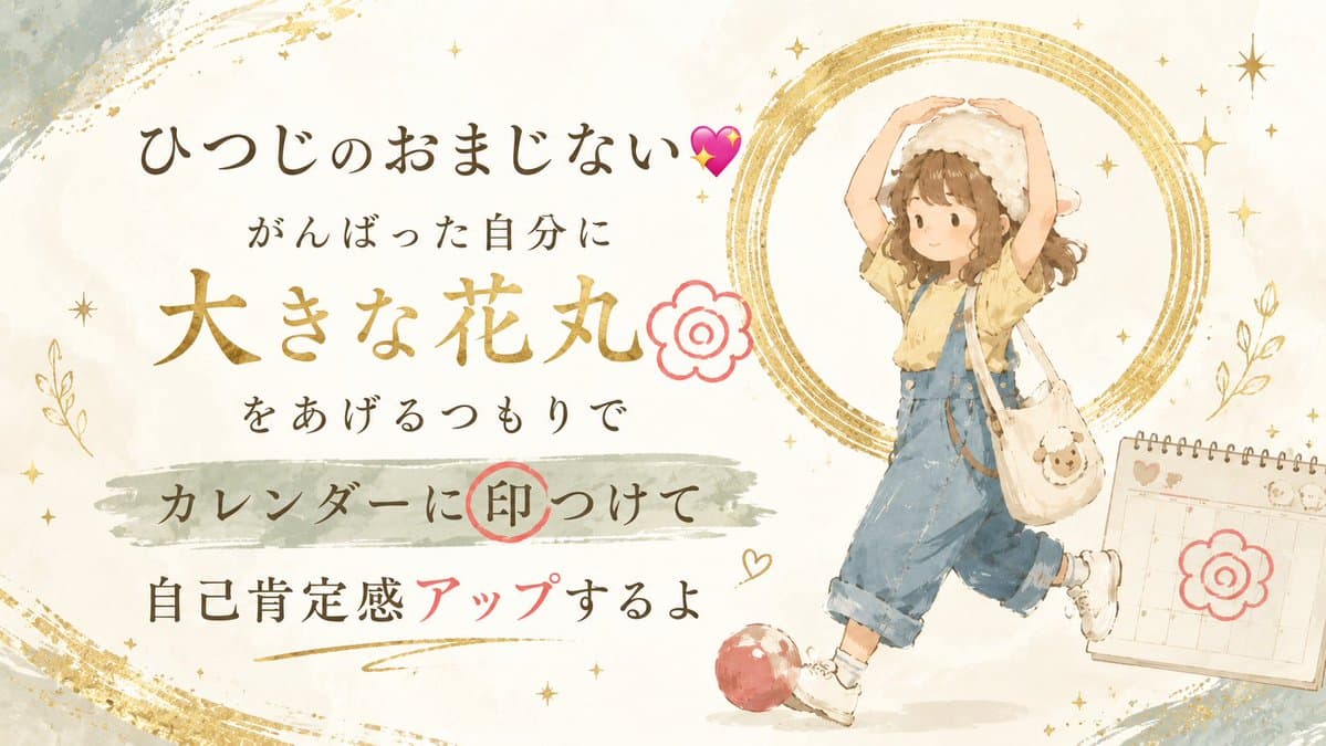 Japanese Self-Care Flower Mark Card - AI image template preview