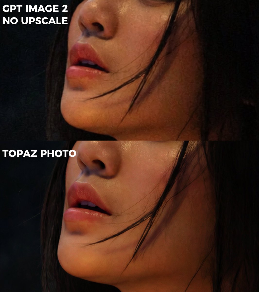 Extreme Zoom Comparison Crop - AI image template preview