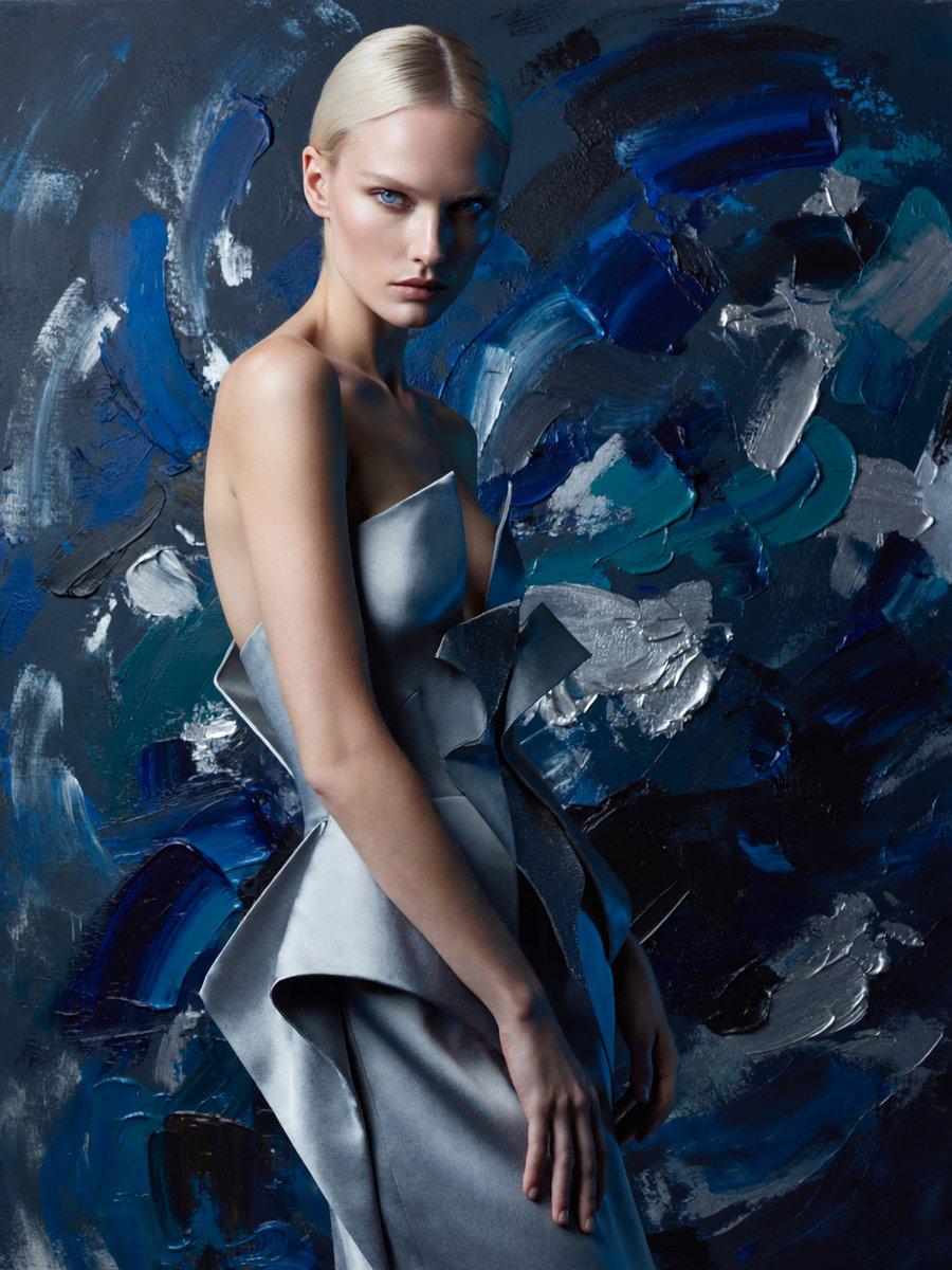 Anonymous Couture Portrait - AI image template preview