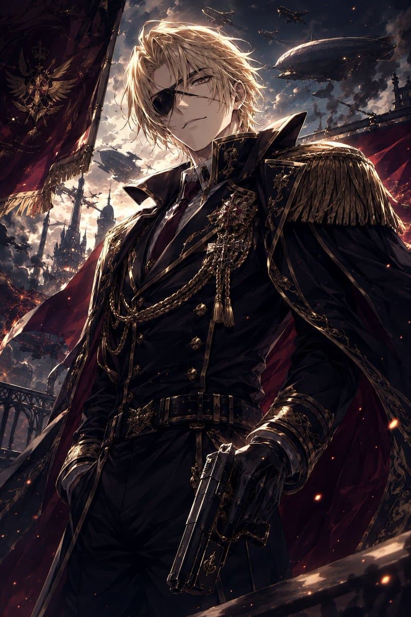 Imperial Marshal Anime Commander - AI image template preview