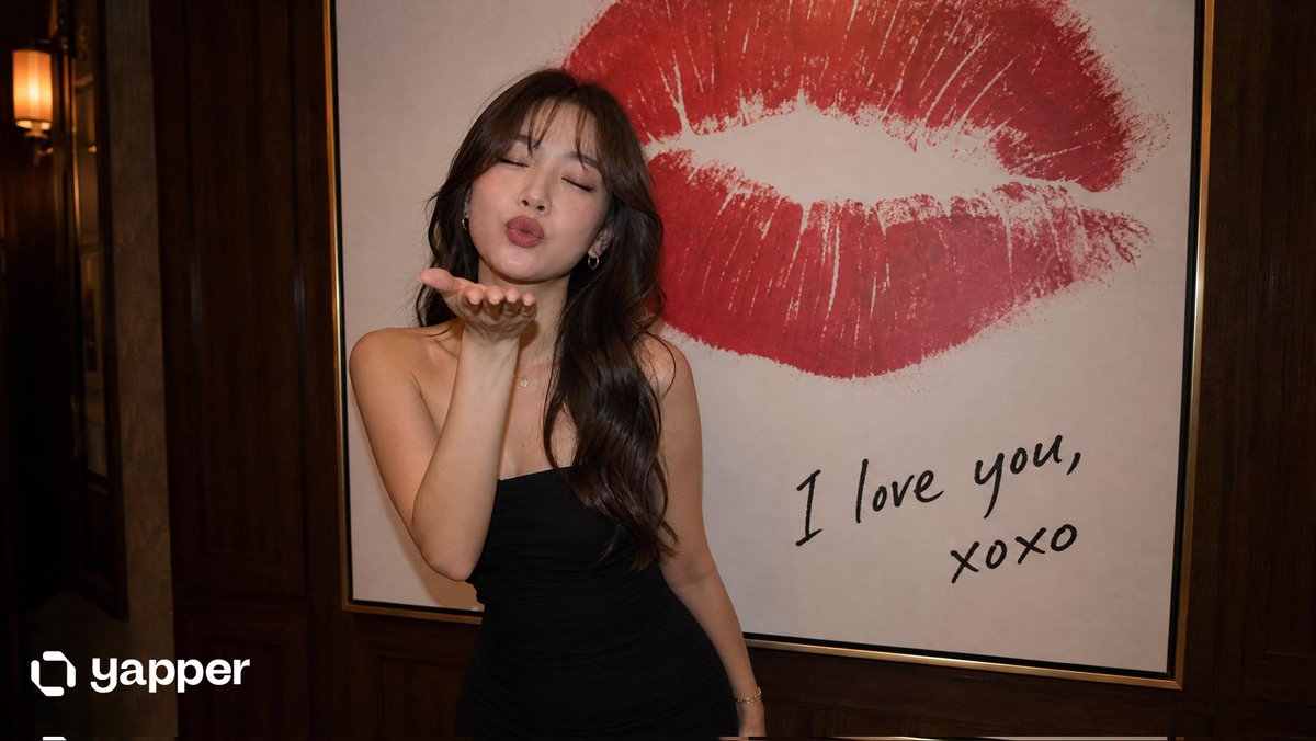Elegant Woman Blowing a Kiss Portrait - AI image template preview