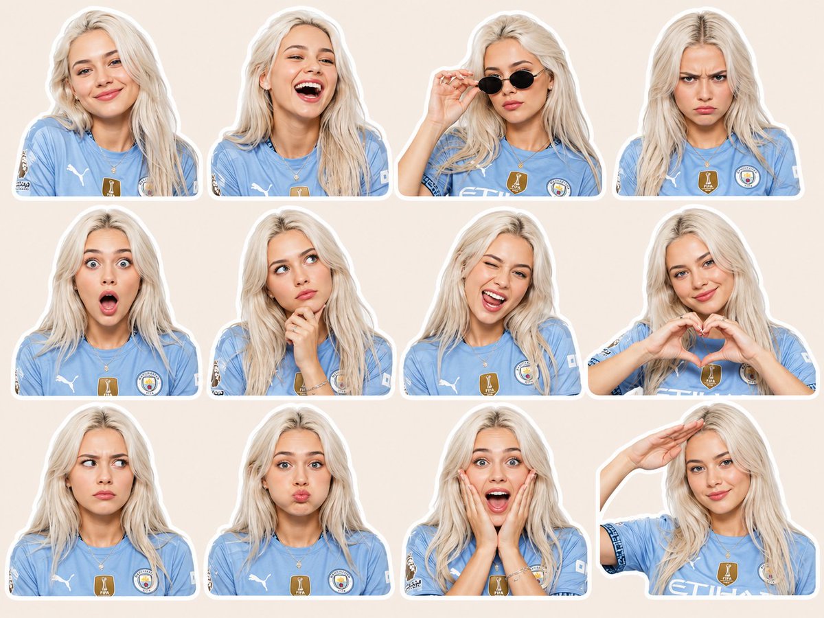 Football Jersey Sticker Pack Design - AI image template preview