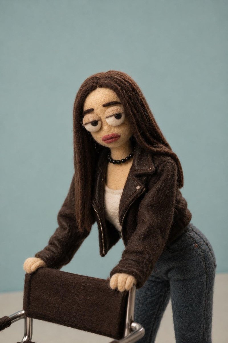 Needle-Felt Stop-Motion Transformation - AI image template preview