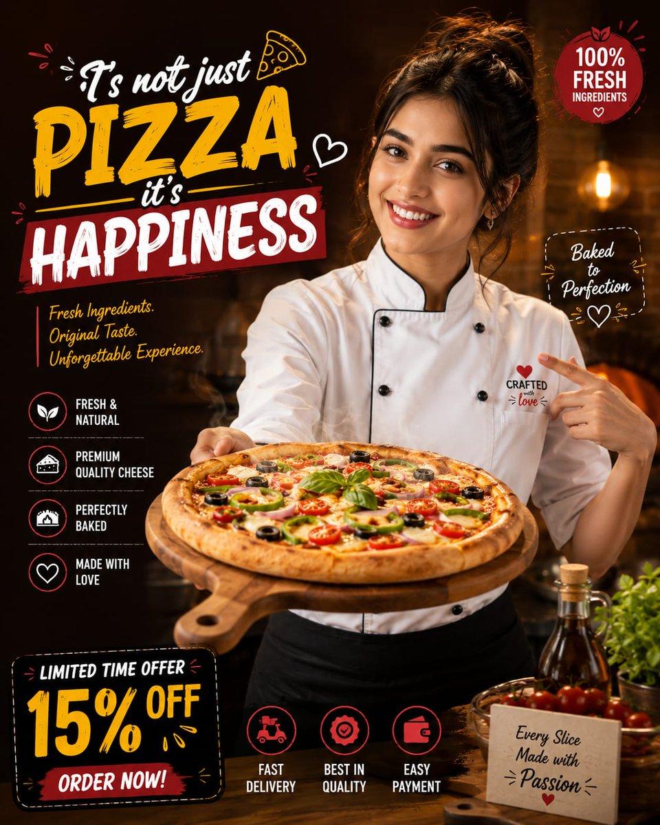 Luxury Fast Food Chef Advertisement - AI image template preview