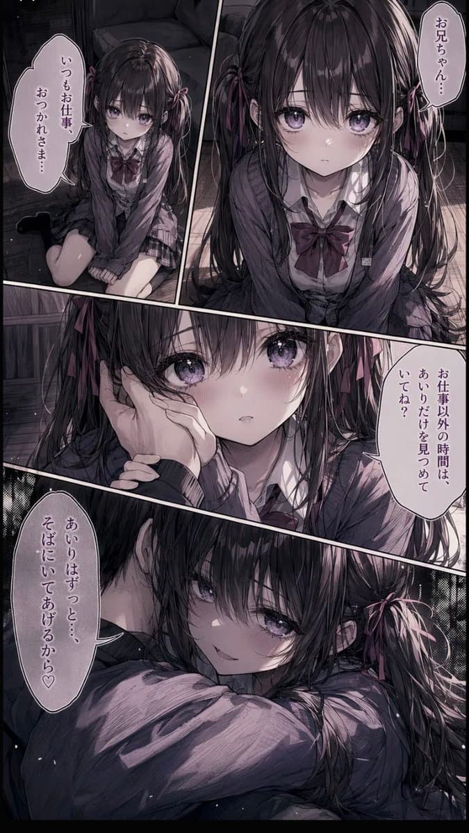 Delicate Pen Drawing Manga Style - AI image template preview