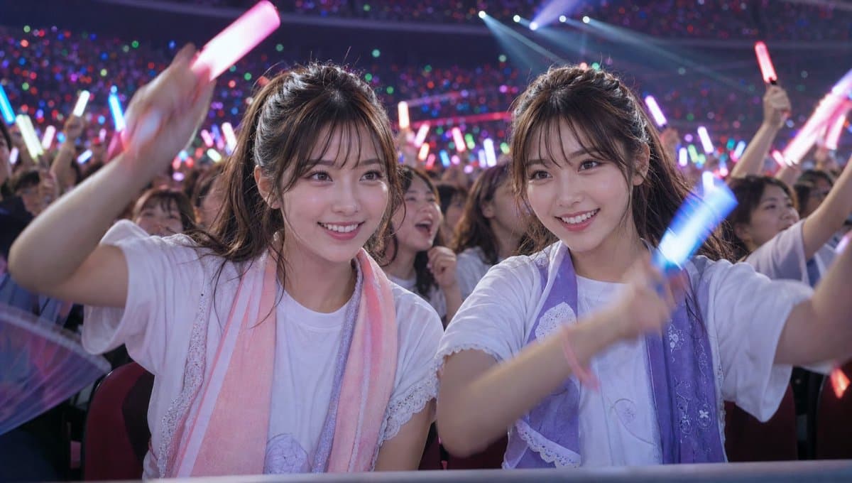 Crowd Energy at Idol Live Concert - AI image template preview