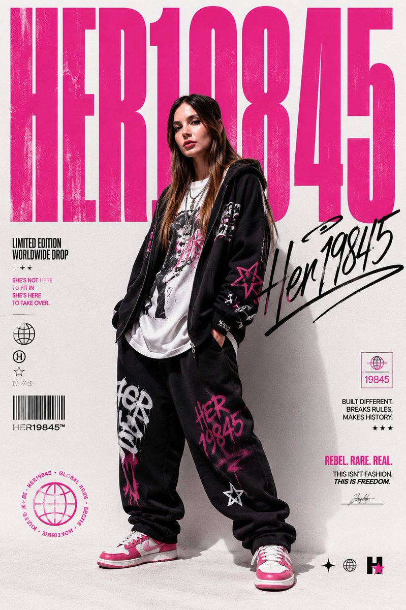 Streetwear Brand Drop Collage Poster - AI image template preview