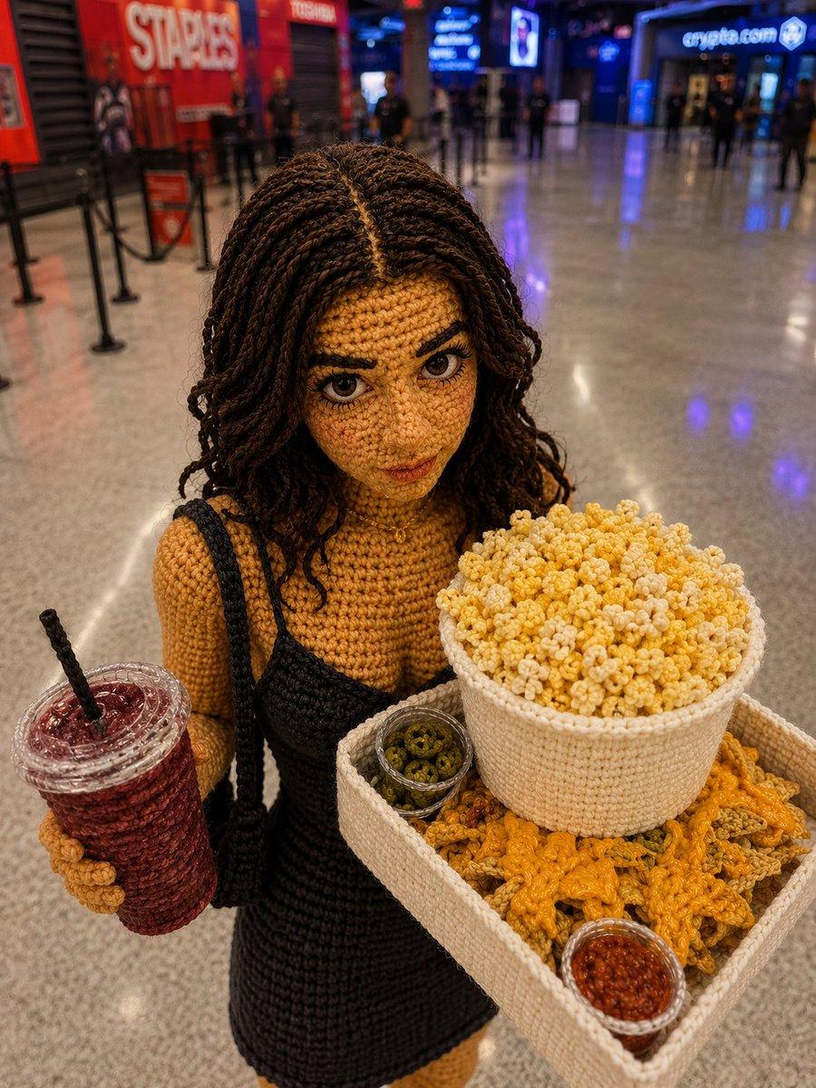 Crochet Doll Movie Snacks - AI image template preview