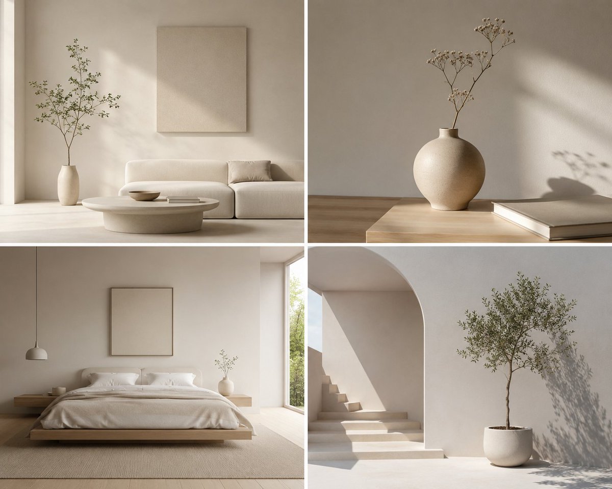 Minimalist Design Scene - AI image template preview