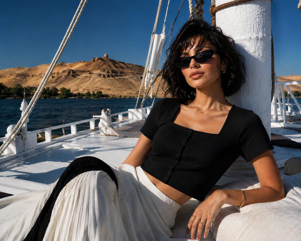 Nile River Fashion Editorial - AI image template preview