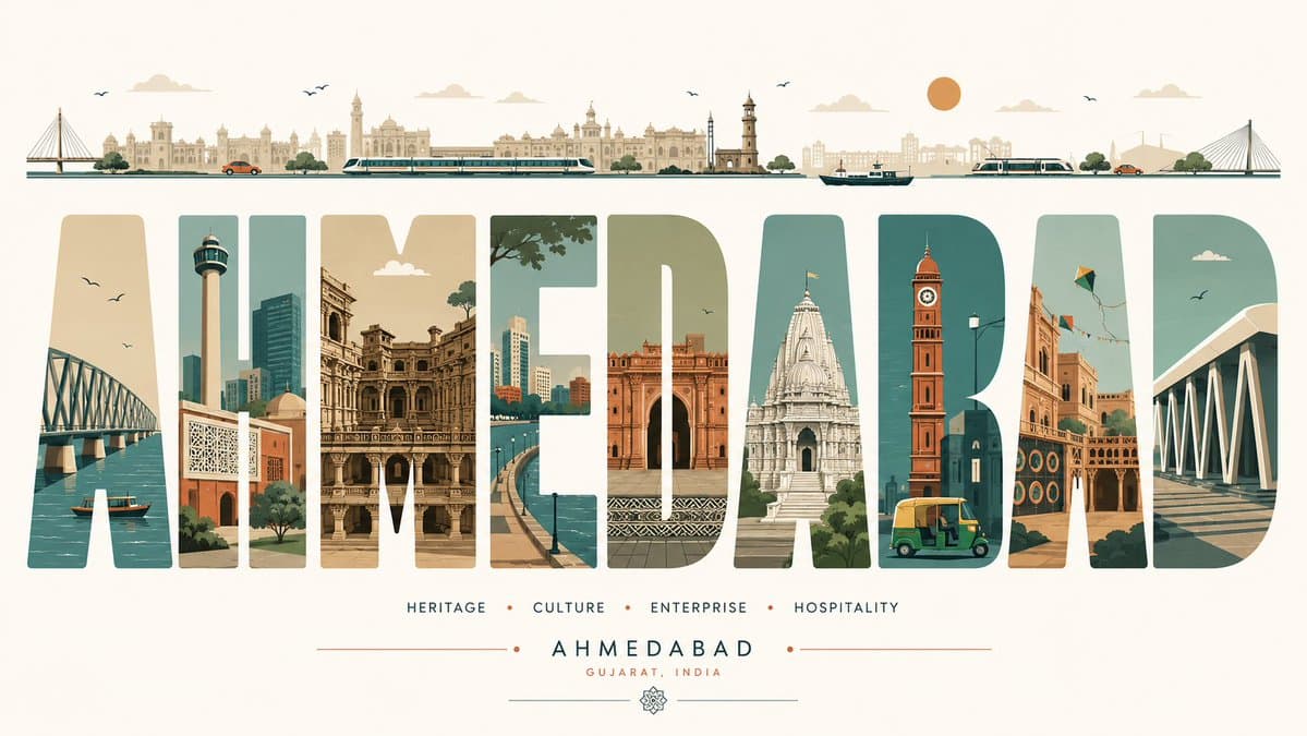 Minimalist Typography Travel Poster - AI image template preview
