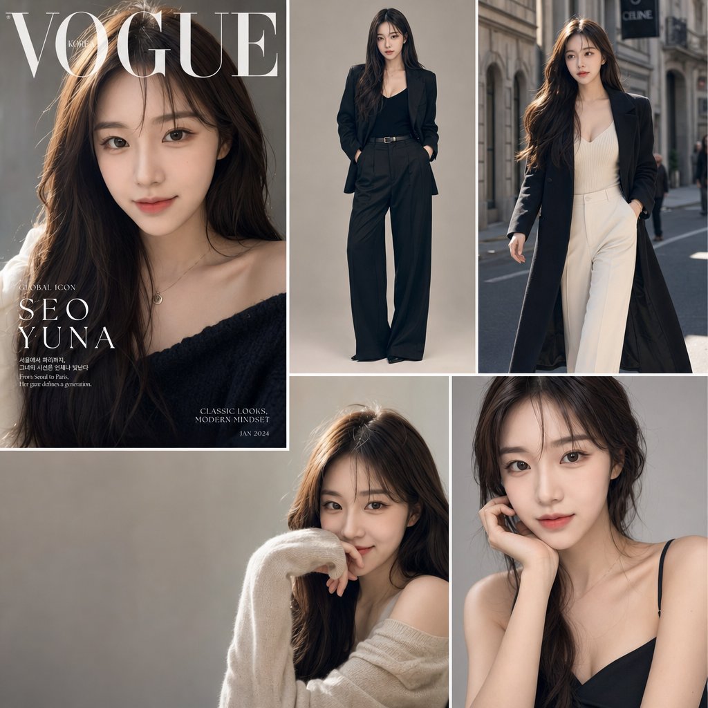 Fashion Magazine Editorial Photography - AI image template preview