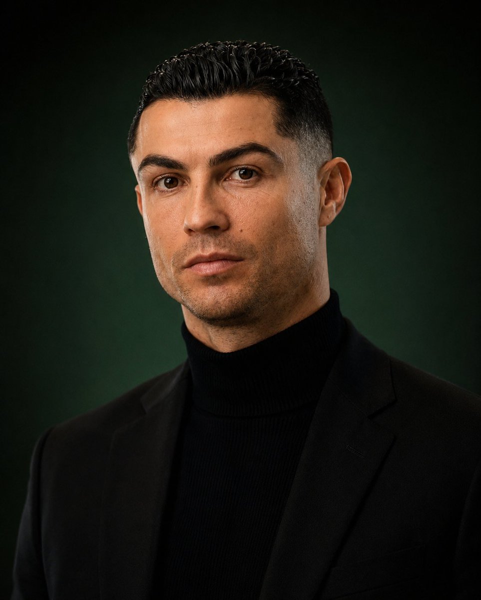 Premium Male Editorial Portrait - AI image template preview