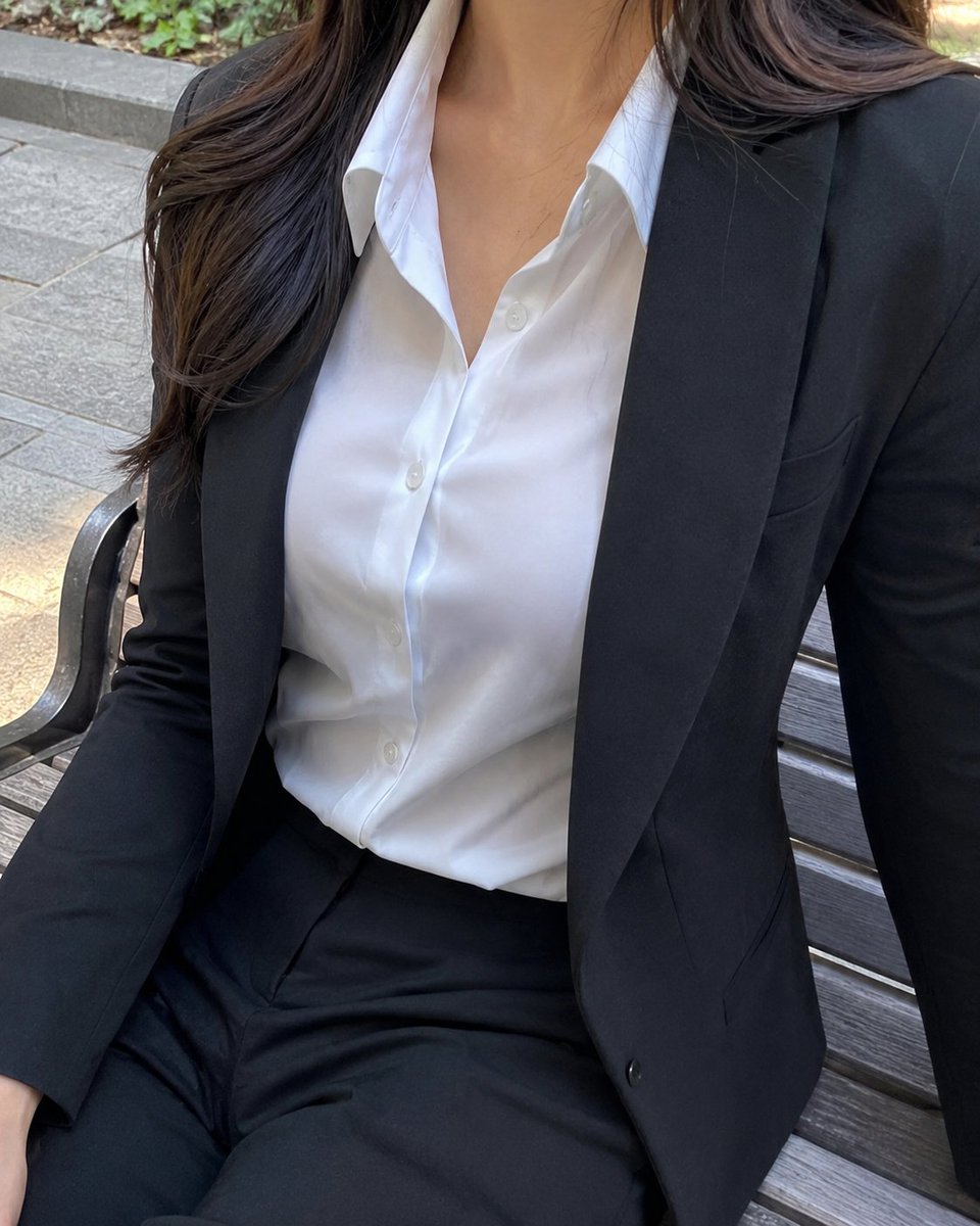 Cropped Business Suit Portrait - AI image template preview