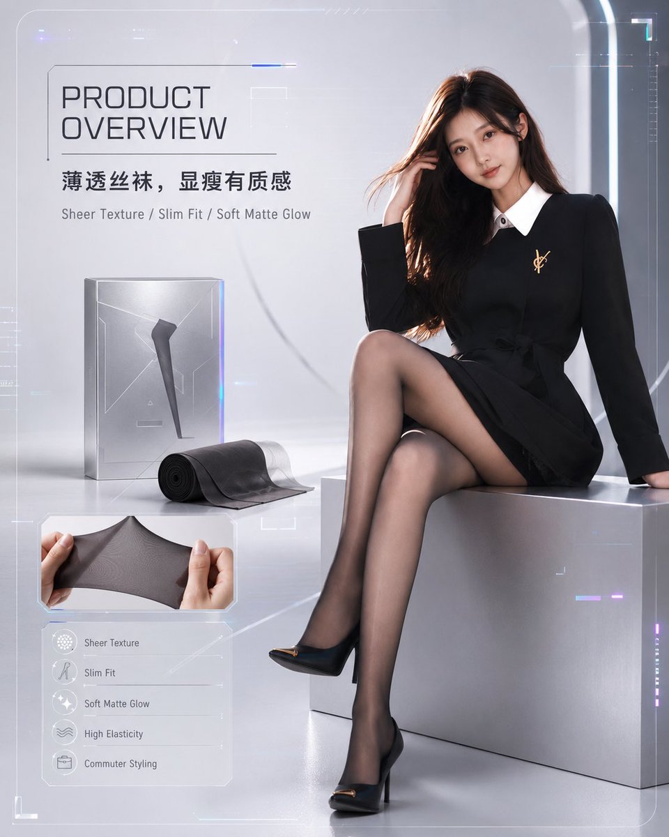 Futuristic Stockings Product Overview - AI image template preview
