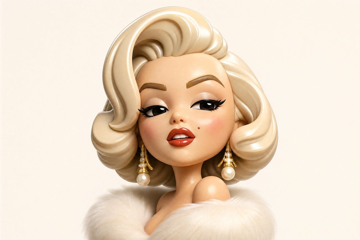Stylized 3D Vinyl Toy Avatar - AI image template preview