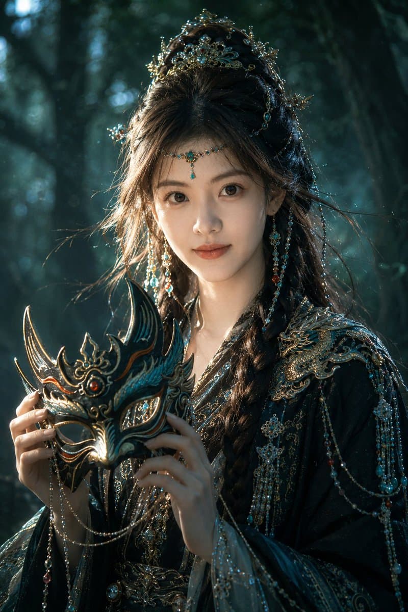Eastern Fantasy Cinematic Portrait - AI image template preview