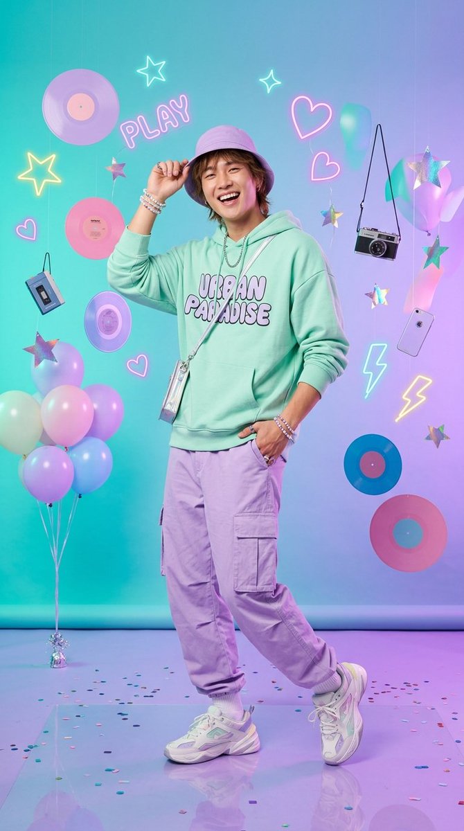 Kawaii Pastel Goth Editorial - AI image template preview
