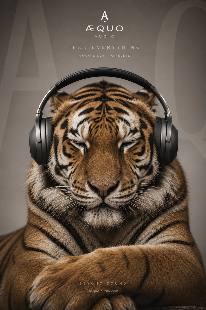Ultra-realistic Gorilla Luxury Audio Poster - AI image template preview