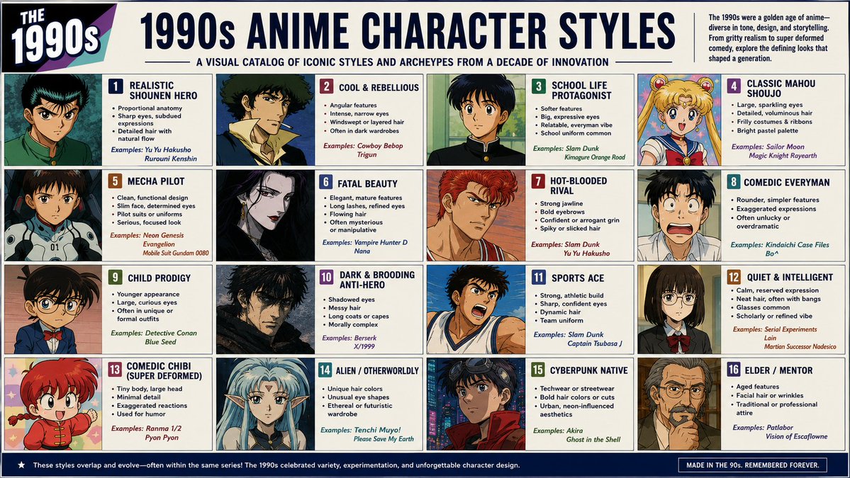 Anime Style Infographic Catalog - AI image template preview