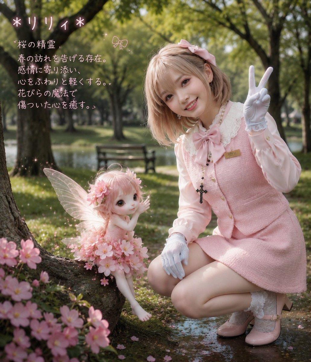 Cherry Blossom Fairy Familiar - AI image template preview