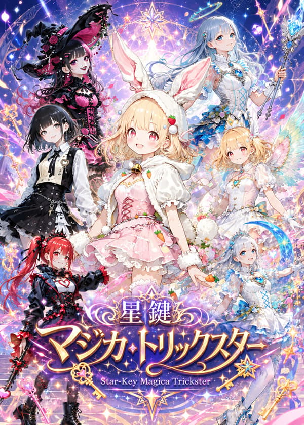 Star-Key Magica Trickster Poster - AI image template preview