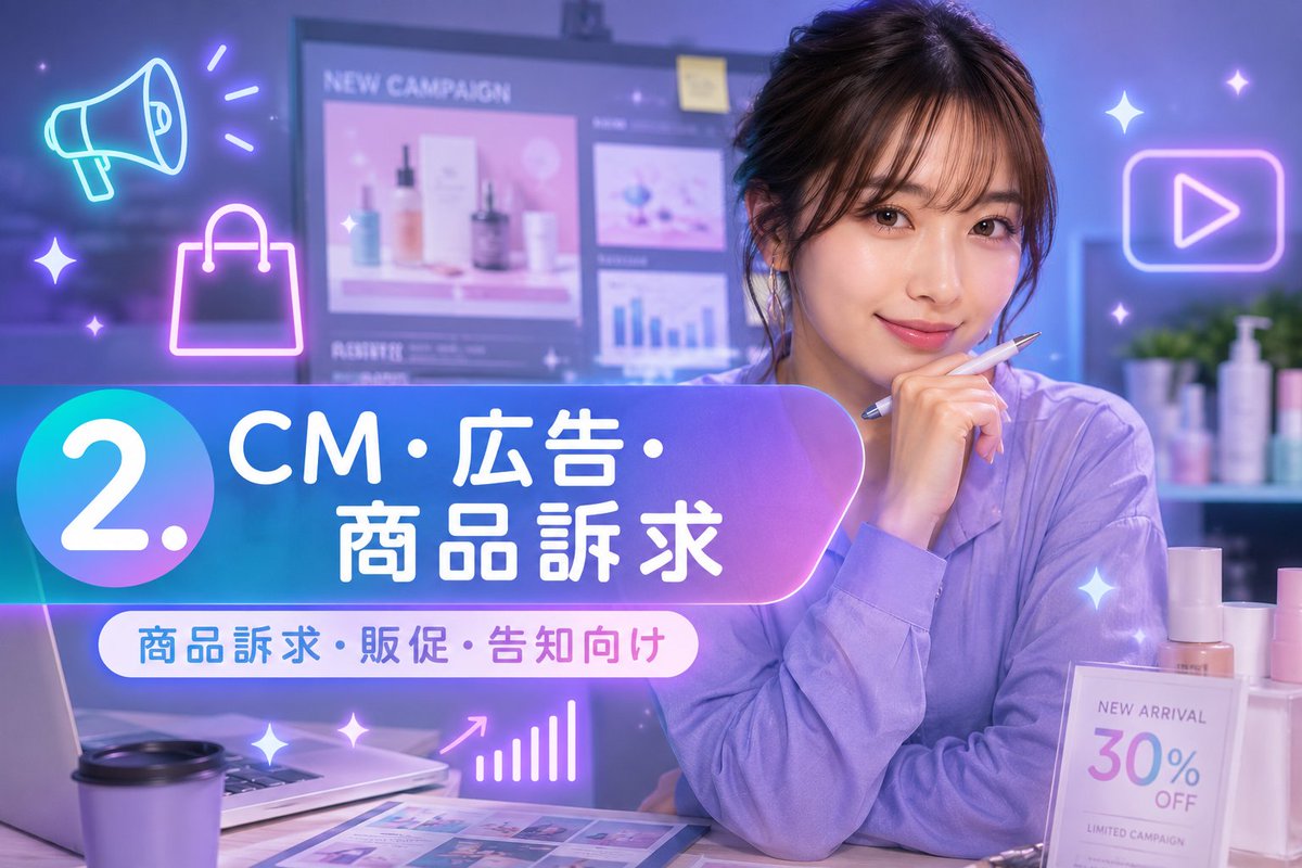 Japanese Neon Marketing Thumbnail - AI image template preview