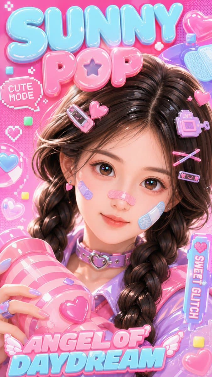 3D Kawaii Y2K Portrait Conversion - AI image template preview