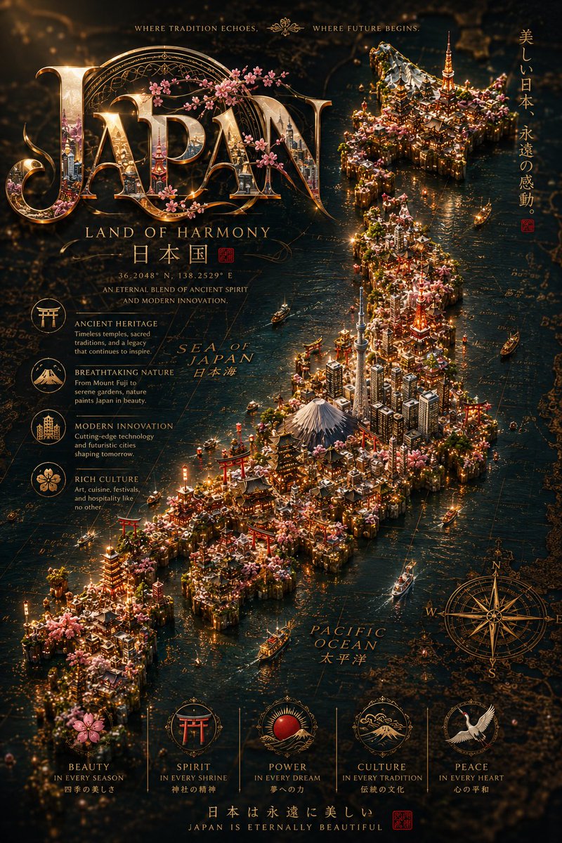 Cinematic Fantasy Country Atlas - AI image template preview