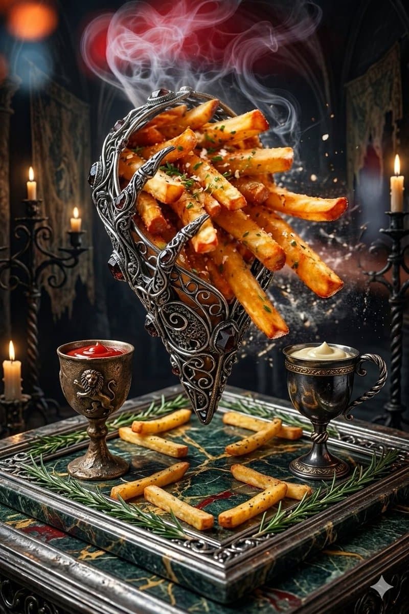 Gothic Fantasy Food Photography - AI image template preview